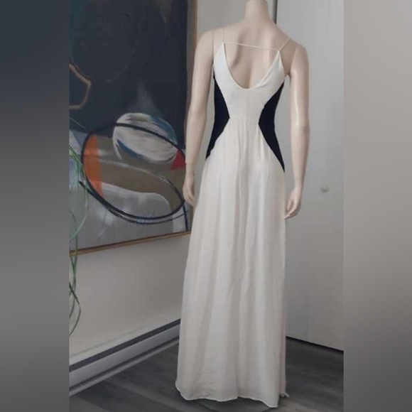 Parker | V- Neck Spaghetti Strap Gown - Picture 2 of 13